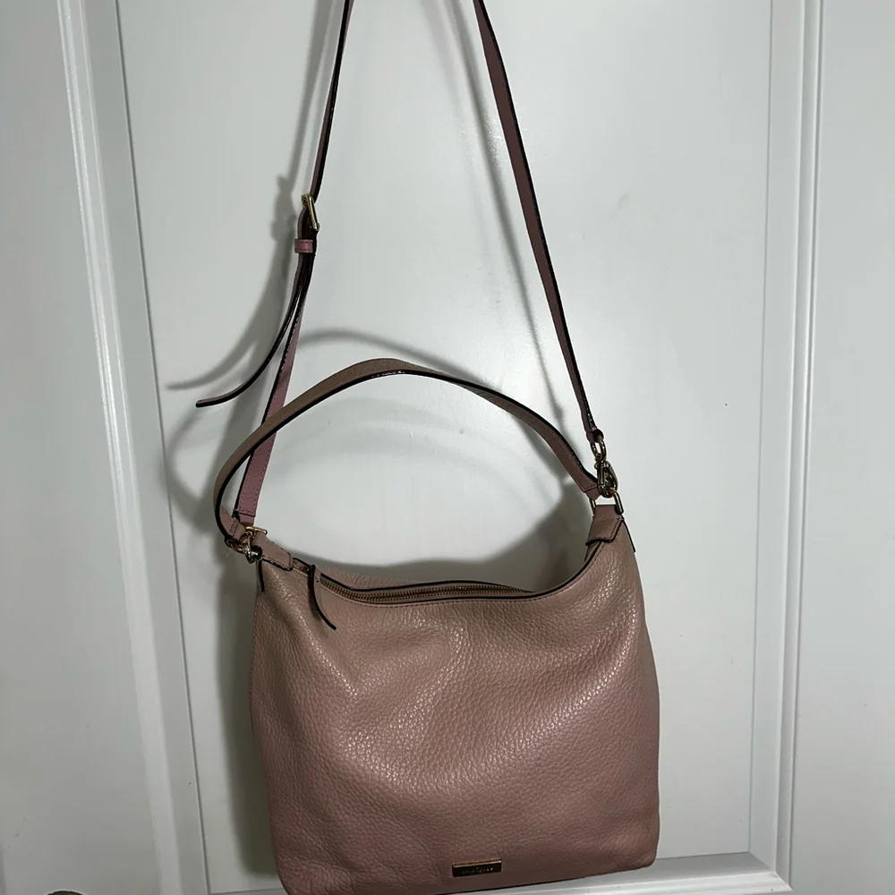 Kate Spade Prospect Place Kaia Pink Pebbled Leather Hobo Shoulder Crossbody Bag